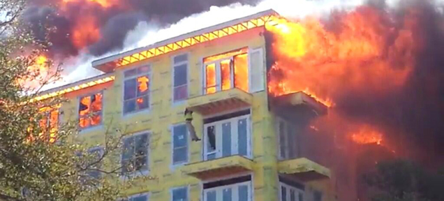 Spectacular Video: Firefighter Saves Houston Construction Worker From Collapsing Building 