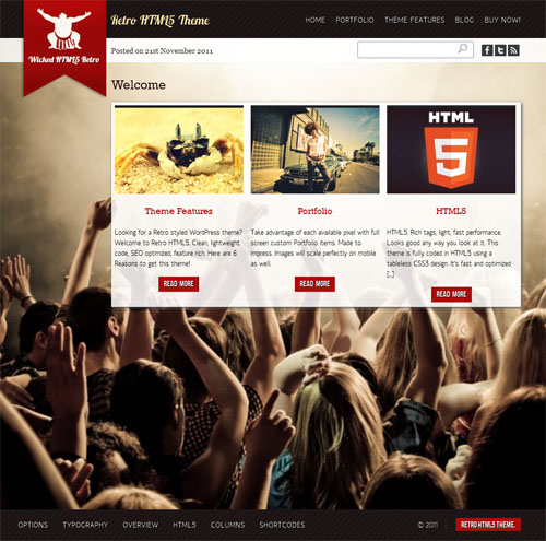 Retro WordPress Theme, themesumo