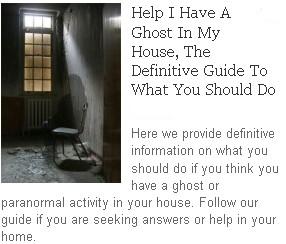 Help I Have A Ghost In The House