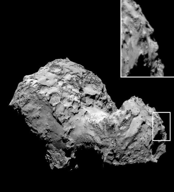 'Face' on Comet 67P Spotted by Rosetta Spacecraft (Photo)
