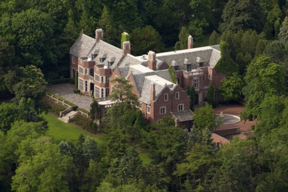 An aerial view of the haunted Schweppe Estate