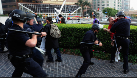 Los Angles Police: Resist Us, And You Will Be Beaten, Tazed , And Teargassed 