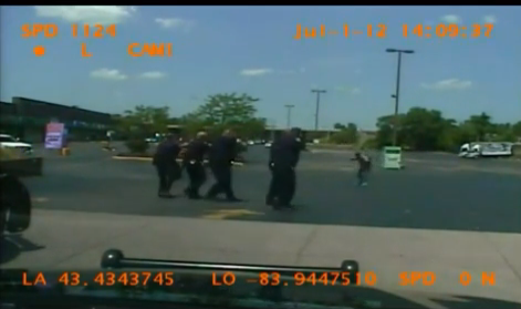 Graphic Video: Police Firing Squad Execute Mentally Disabled Man Holding Penknife.