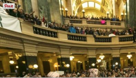 (Video) Massive Protests Takeover Wisconsin State Capitol After Cops Execute Unarmed Man