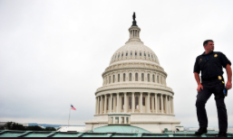  Washington DC- The U.S Capitol and the visitors center is on lockdown with a massive police presence on scene, according to the U.S Senate Sergeant at arms office. The U.S Capitol Police are also investigating a suspicious package on the West Terrace of The capitol building. According to Frank Thorp of NBC News producer and reporter, Capitol staff has been told to shelter in place.
