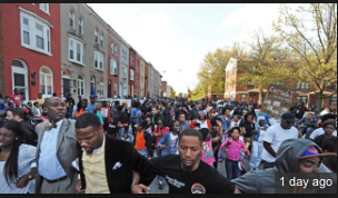Baltimore Protest On The Verge Of Eruption