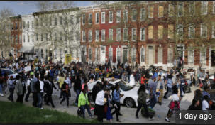 Baltimore Protest On The Verge Of Eruption