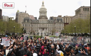 Baltimore Protest On The Verge Of Eruption