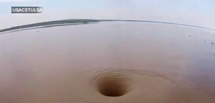 Must See: Strange Giant Vortex swallowing OK Lake (VIDEO)