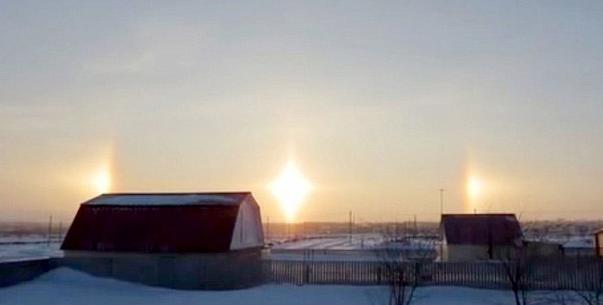 Miracle! Russia Resident in Total Shock as 3 Suns Appear in Sky All at Once