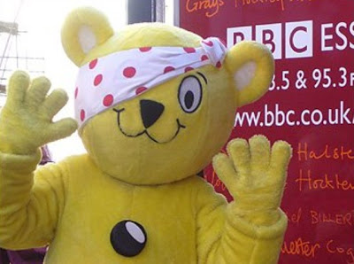 Pudsey of Children In Need with Illuminato hidden eye