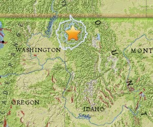 Sandpoint, Northern Idaho earthquake epicenter map sandpoint idaho earthquake epicenter