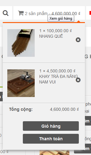 custom minicart woocommerce