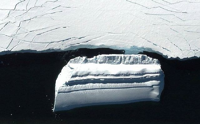 Antarctica: Strange Iceberg Floating Around.. Something Fishy? (Video)